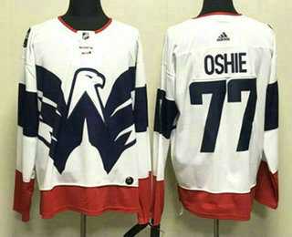 Mens Washington Capitals #77 TJ Oshie White 2023 Stadium Series Authentic Jersey